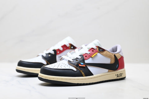 Nike Air Jordan 1 x Travis Scott sneakers Anti-slip basketball shoes for men and women
