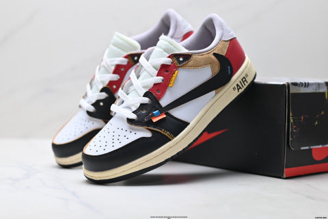 Nike Air Jordan 1 x Travis Scott sneakers Anti-slip basketball shoes for men and women