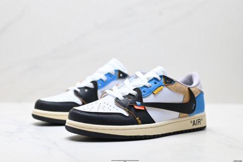 Nike Air Jordan 1 x Travis Scott basketball shoes Casual sneakers for men and women