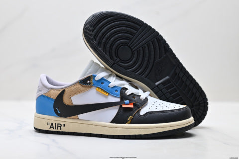 Nike Air Jordan 1 x Travis Scott basketball shoes Casual sneakers for men and women