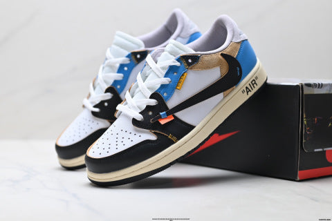Nike Air Jordan 1 x Travis Scott basketball shoes Casual sneakers for men and women