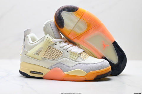 Nike Air Jordan 4 Retro sports shoes Anti-slip and wear-resistant basketball shoes
