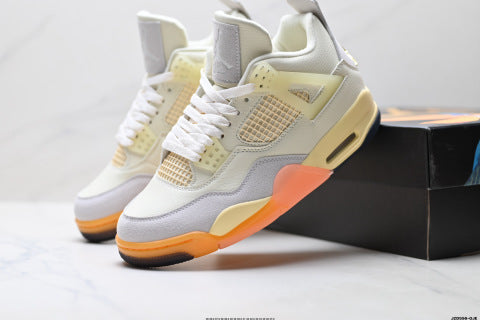 Nike Air Jordan 4 Retro sports shoes Anti-slip and wear-resistant basketball shoes