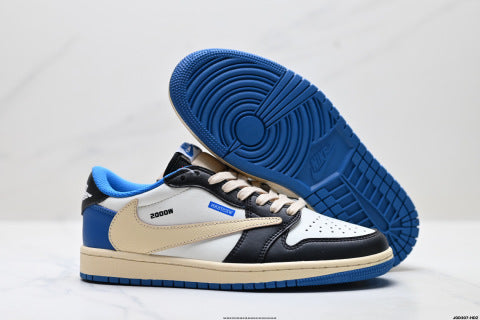 Nike Air Jordan 1 x Travis Scott  sneakers Anti-slip basketball shoes for men and women