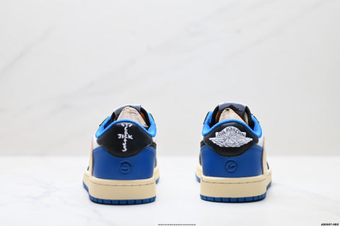 Nike Air Jordan 1 x Travis Scott  sneakers Anti-slip basketball shoes for men and women