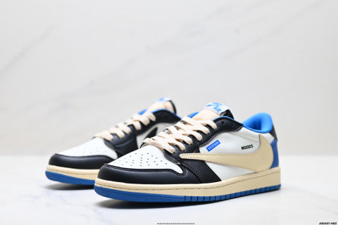 Nike Air Jordan 1 x Travis Scott  sneakers Anti-slip basketball shoes for men and women