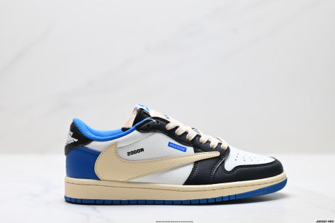 Nike Air Jordan 1 x Travis Scott  sneakers Anti-slip basketball shoes for men and women