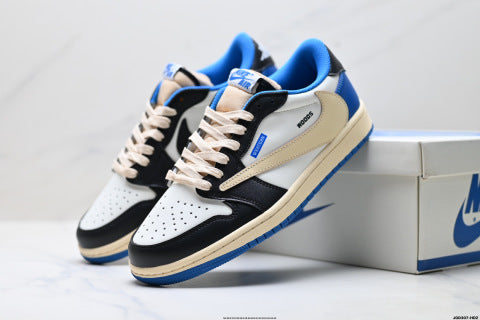 Nike Air Jordan 1 x Travis Scott  sneakers Anti-slip basketball shoes for men and women