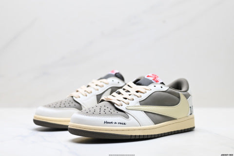 Nike Air Jordan 1 x Travis Scott basketball shoes Comfortable casual sneakers
