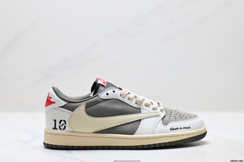 Nike Air Jordan 1 x Travis Scott basketball shoes Comfortable casual sneakers
