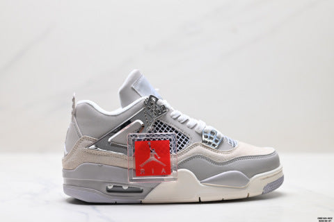 Nike Air Jordan 4 Retro athletic shoes Anti-slip basketball shoes for men and women
