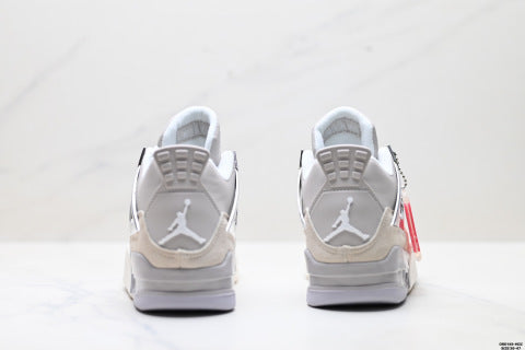 Nike Air Jordan 4 Retro athletic shoes Anti-slip basketball shoes for men and women