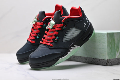Nike Air Jordan 5 Retro Low basketball shoes Shock-absorbing and slip-resistant comfortable sports shoes
