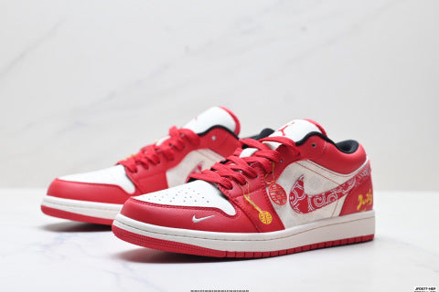 Nike Air Jordan 1 Low  sneakers Anti-slip and wear-resistant sports shoes