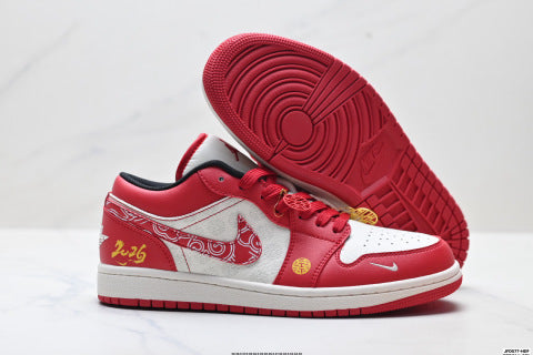 Nike Air Jordan 1 Low  sneakers Anti-slip and wear-resistant sports shoes