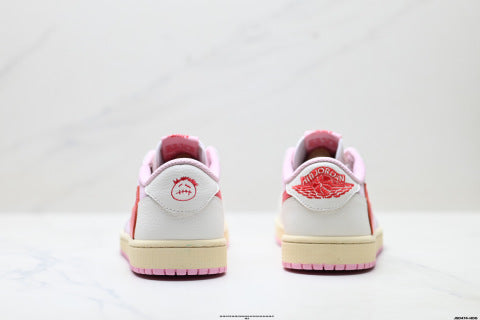 Nike Air Jordan 1 x Travis Scott AJ1 Skate shoes Non-slip basketball shoes (unisex)