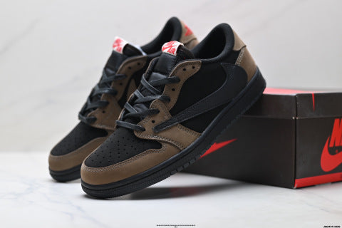 Nike Air Jordan 1 x Travis Scott AJ1 Basketball shoes Versatile casual sneakers