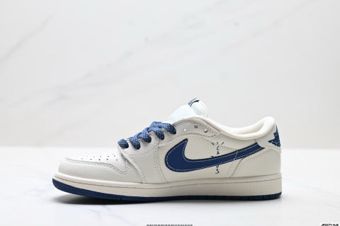 Nike Air Jordan 1 x Travis Scott Collaboration sneakers Breathable and non-slip basketball shoes