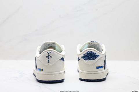 Nike Air Jordan 1 x Travis Scott Collaboration sneakers Breathable and non-slip basketball shoes