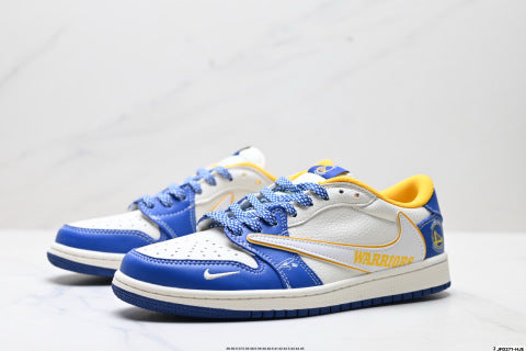 Nike Air Jordan 1 x Travis Scott basketball shoes Comfortable casual sneakers for men and women