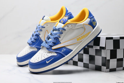 Nike Air Jordan 1 x Travis Scott basketball shoes Comfortable casual sneakers for men and women